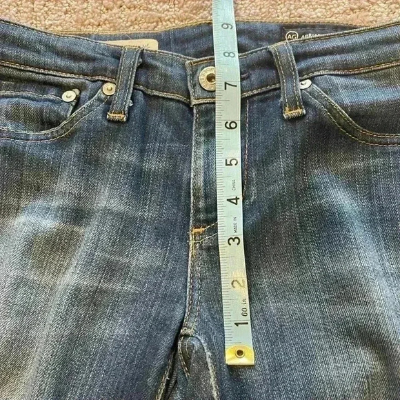 Ag Adriano Goldschmeid The Stevie Slim Straight Jeans, Size 25R - Picture 10 of 13